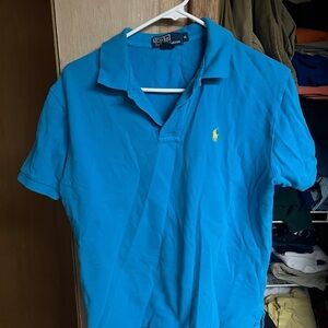 Ralph Lauren Men's Bright Blue Polo Shirt